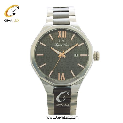 ساعت مچی اورجینال مردانه LdA | لوئیجی د آنا | Luigi d'Ana مشکی-نقره ای | نقره ای-مشکی| مشکی| کد رفرنس 2375